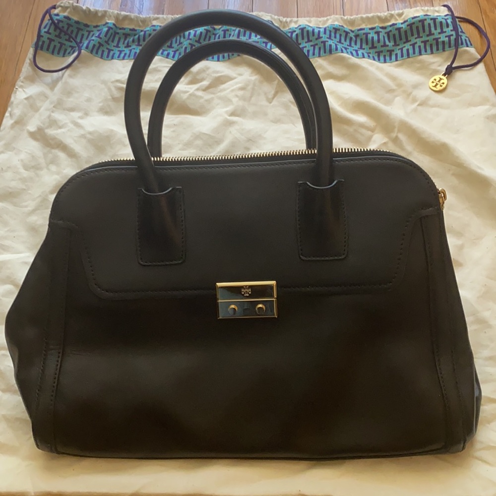 Tory Burch Medium Sized Black Purse Gem